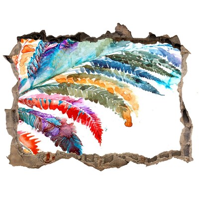 Hole in the wall sticker A tropical oasis in concrete