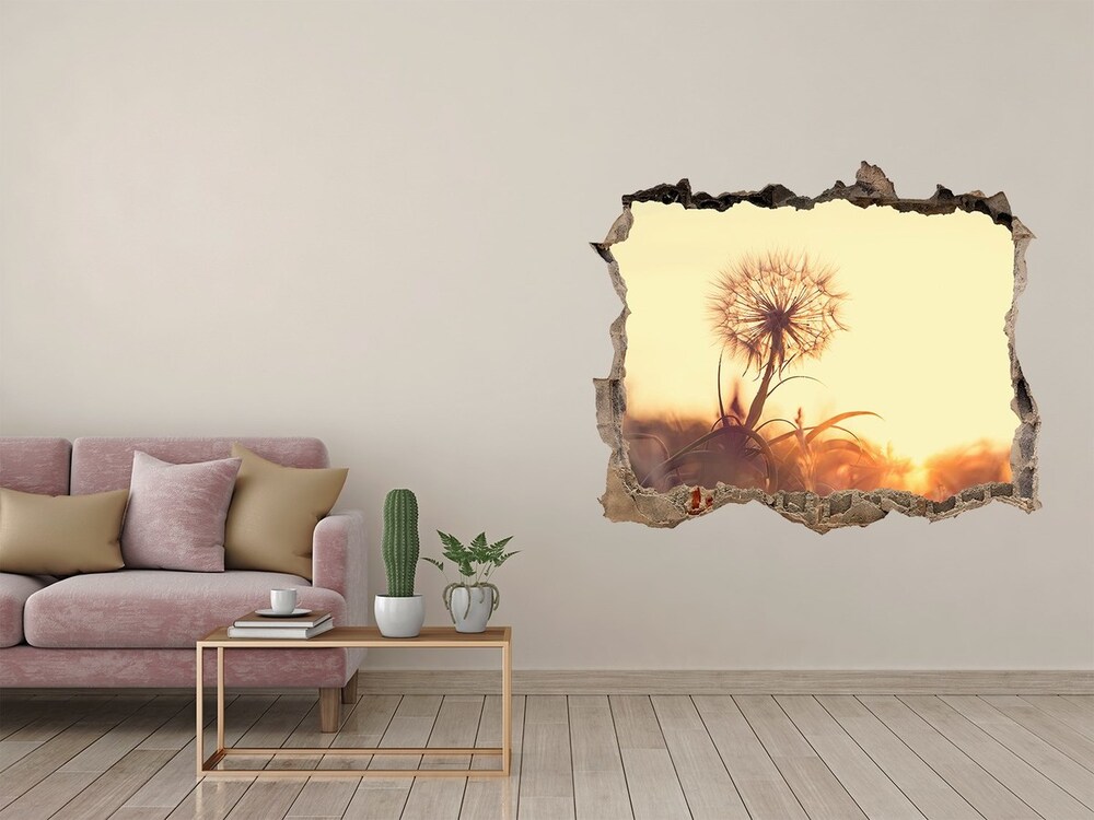 Hole in the wall sticker Dandelion