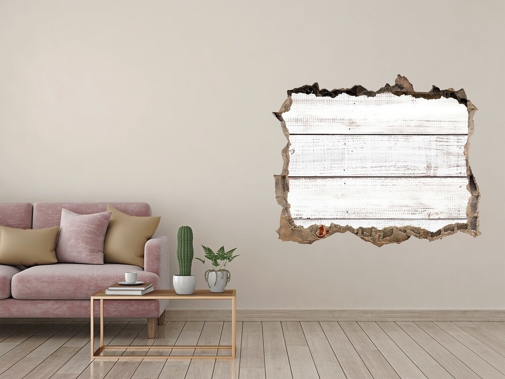 Hole wall sticker Wooden wall