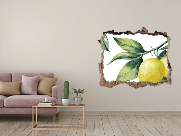 3D wall hole Lemons