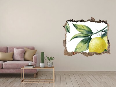 3D wall hole Lemon garden