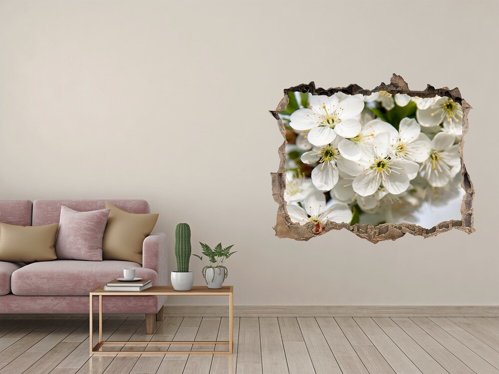 3D wall hole Cherry blossoms