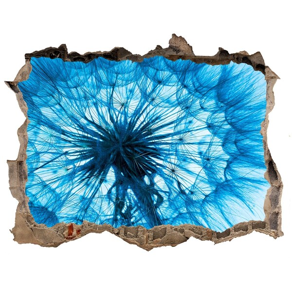 Hole wall sticker The underwater world in blue tones