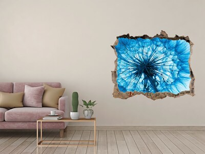 Hole wall sticker The underwater world in blue tones