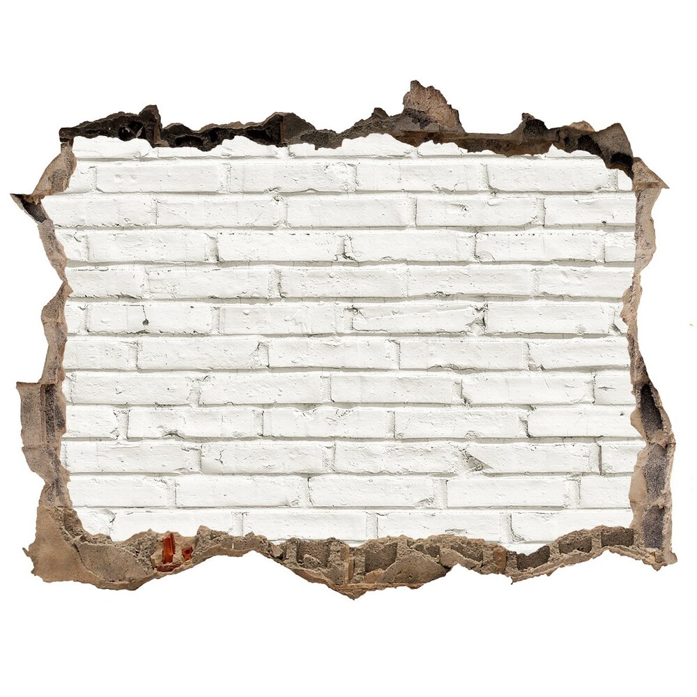 Hole wall sticker Brick wall