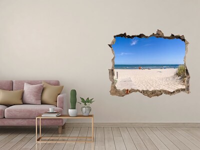 Hole in the wall decal Beach by the sea