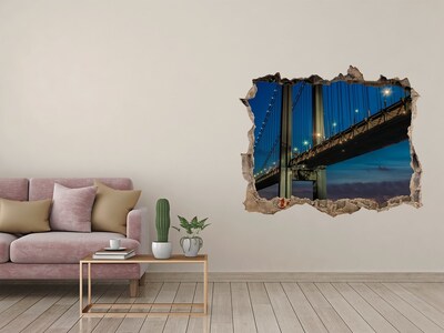 Hole in the wall decal Brooklyn bridge