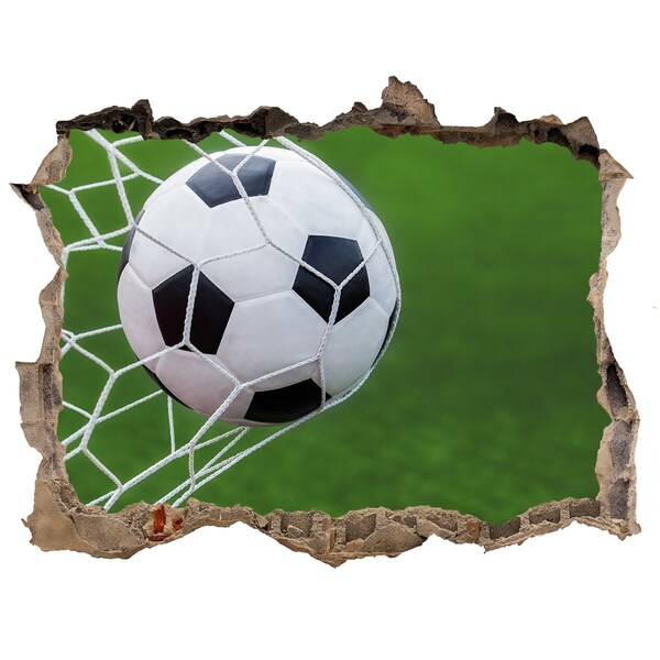 Hole wall sticker Ball in the goal