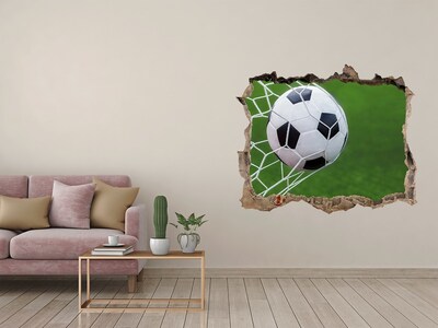 Hole wall sticker Ball in the goal