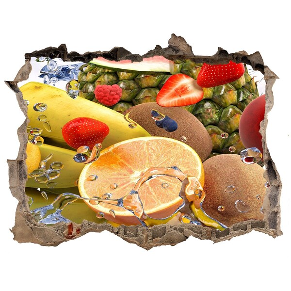Hole wall sticker Fruit paradise behind the wall