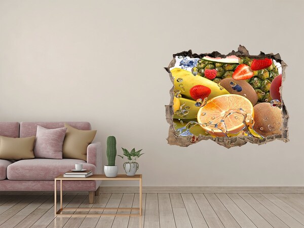 Hole wall sticker Fruit and water