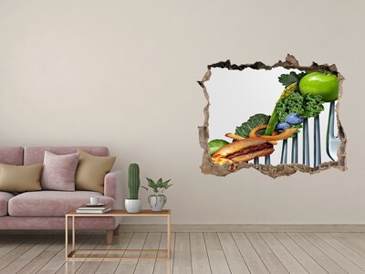 Hole in the wall sticker The culinary world behind the wall