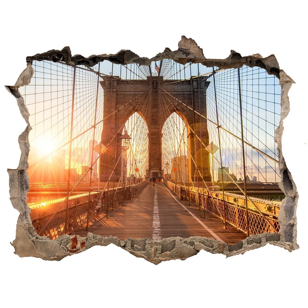 Hole in the wall decal Brooklyn bridge