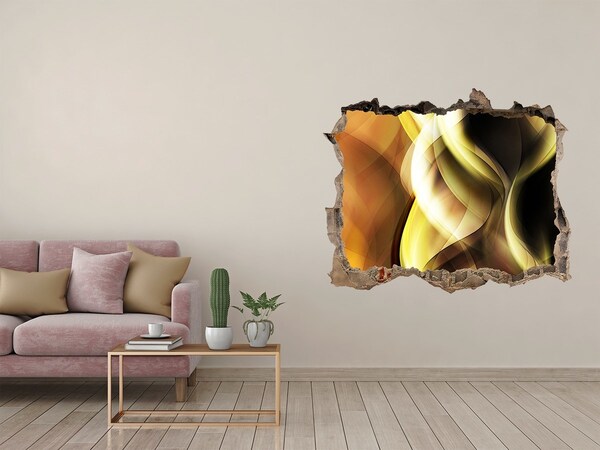 Hole in the wall sticker Golden light