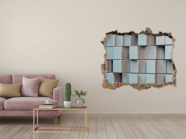 Hole wall sticker Modern brick wall