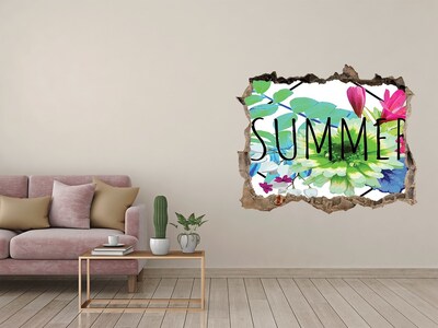 Hole wall sticker Summer's Floral Explosion
