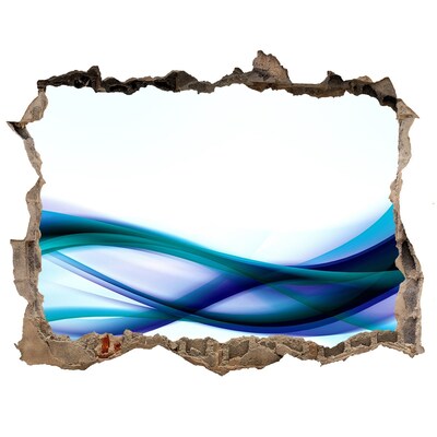 Hole wall sticker Wave abstraction