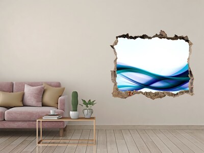 Hole wall sticker Wave abstraction