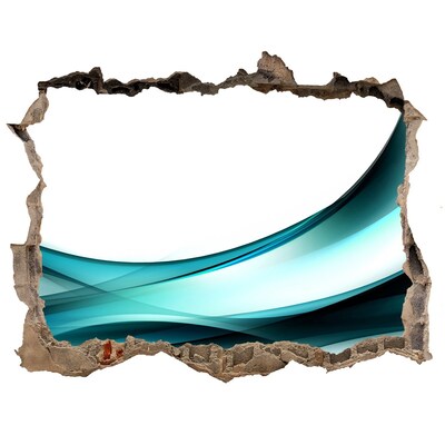 Hole wall sticker Wave abstraction