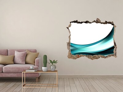 Hole wall sticker Wave abstraction