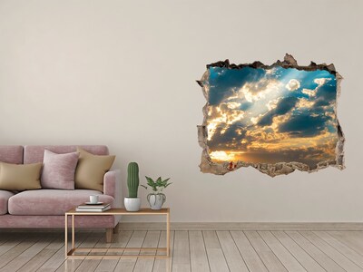 Hole wall sticker Sky with clouds at sunset