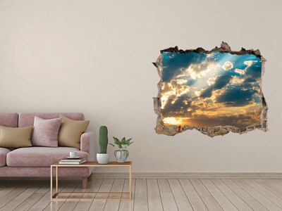 Hole wall sticker Sunset heaven