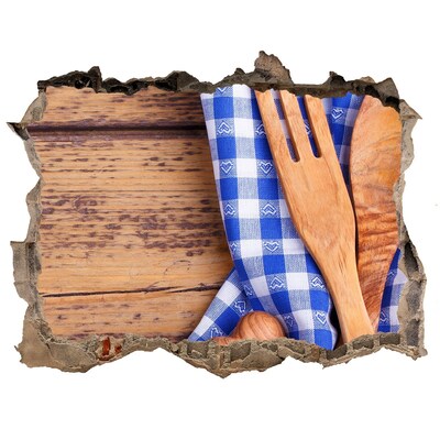 Hole wall sticker Culinary corner