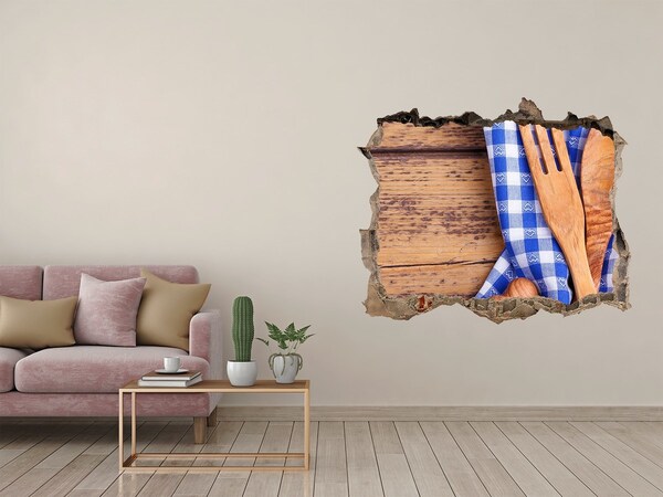 Hole wall sticker Culinary corner