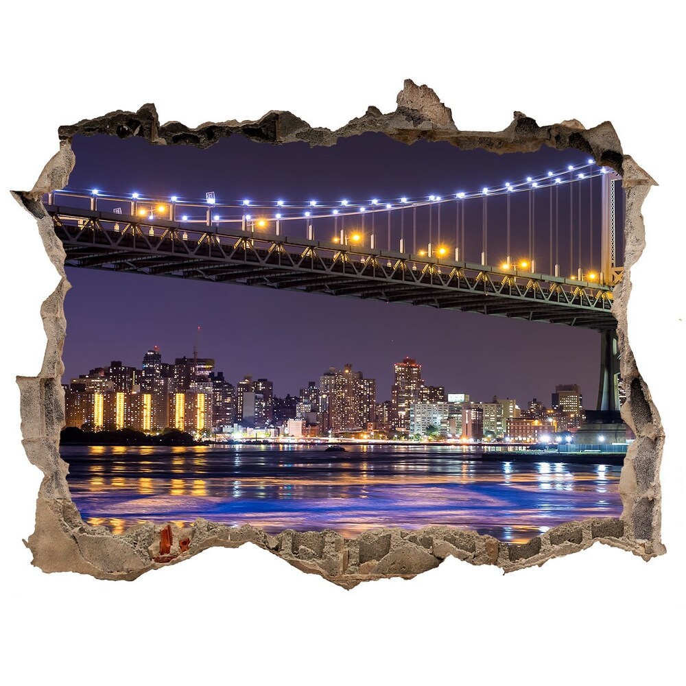 Hole in the wall sticker A bridge in New York