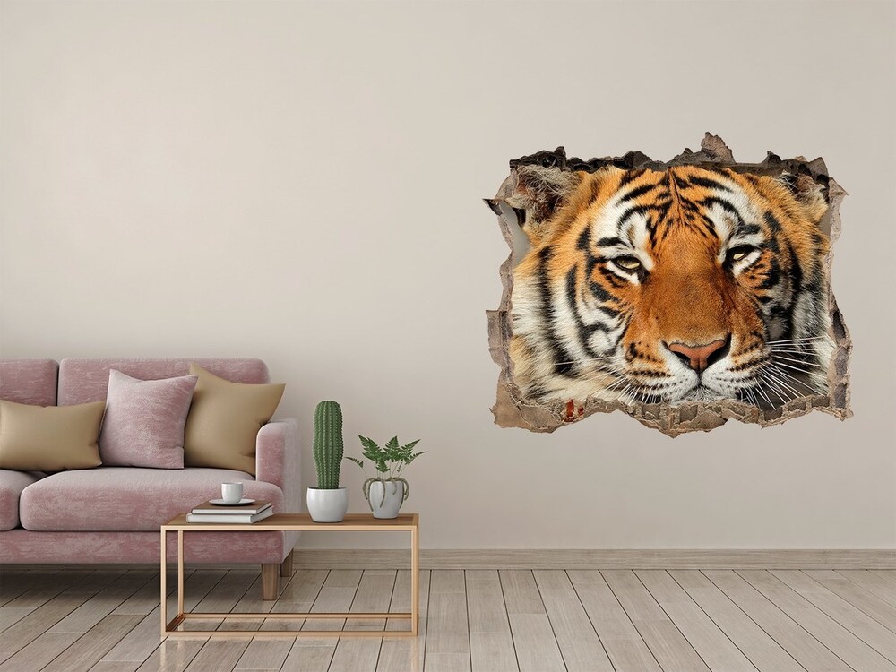 Hole in the wall decal Bengal tiger