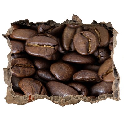 Hole in the wall decal Coffee beans