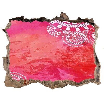 Hole in the wall sticker Colorful hole in the wall