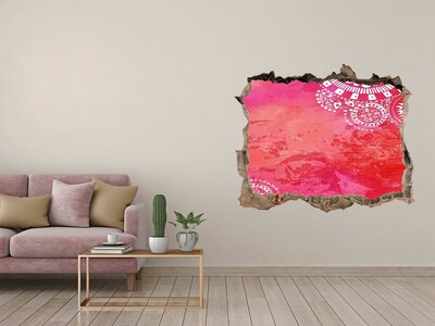 Hole in the wall sticker Colorful hole in the wall