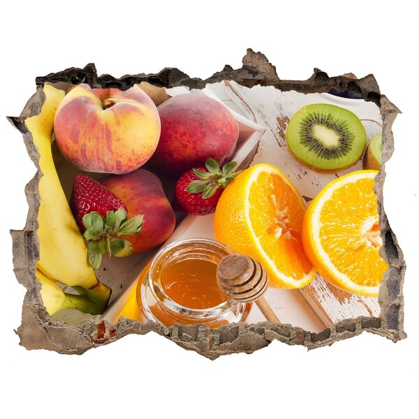 Hole in the wall sticker Fruit paradise with honey