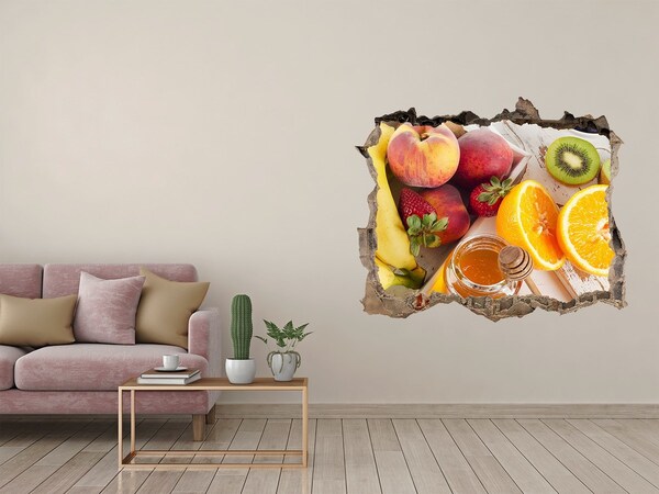 Hole in the wall sticker Fruit paradise with honey