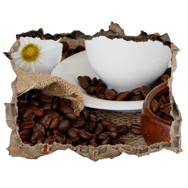 Hole in the wall sticker Coffee in the comfort of your home