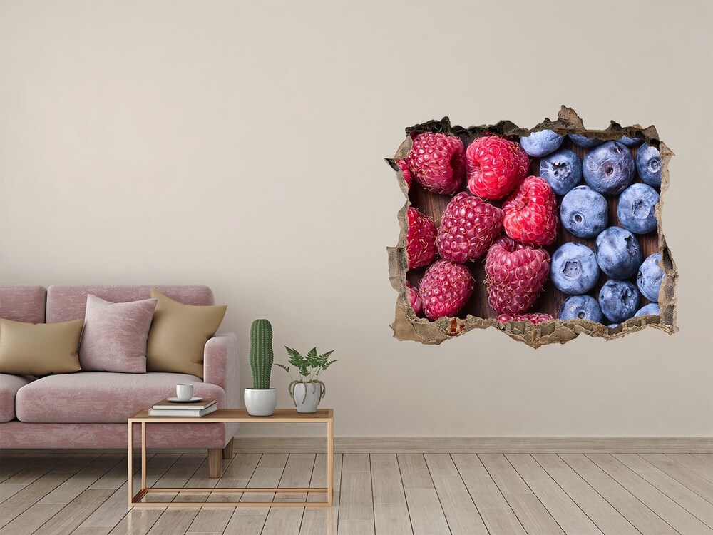 Hole wall sticker Forest fruits