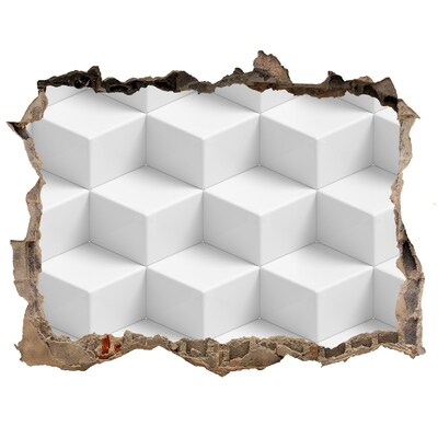 Hole wall sticker 3D abstraction