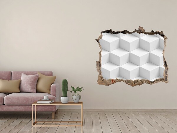 Hole wall sticker 3D abstraction