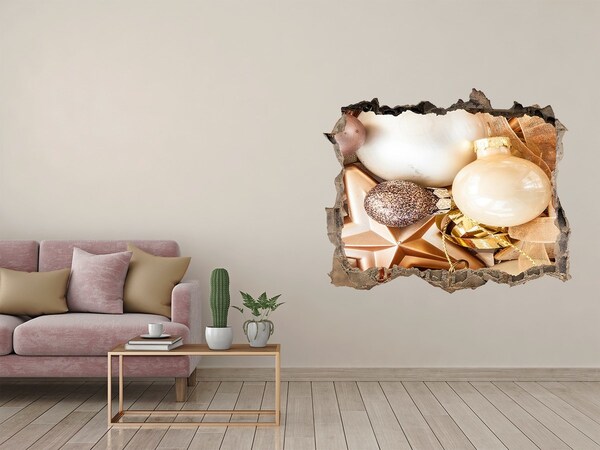 Hole wall sticker Hole in the Wall Christmas Decorations