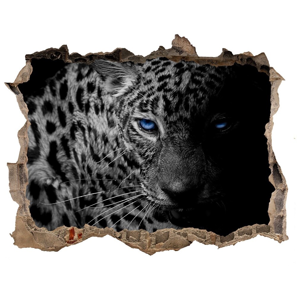 3D wall hole leopard