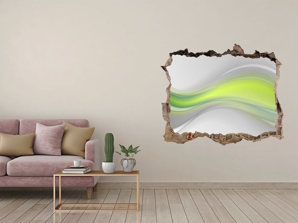 Hole wall sticker Wave abstraction