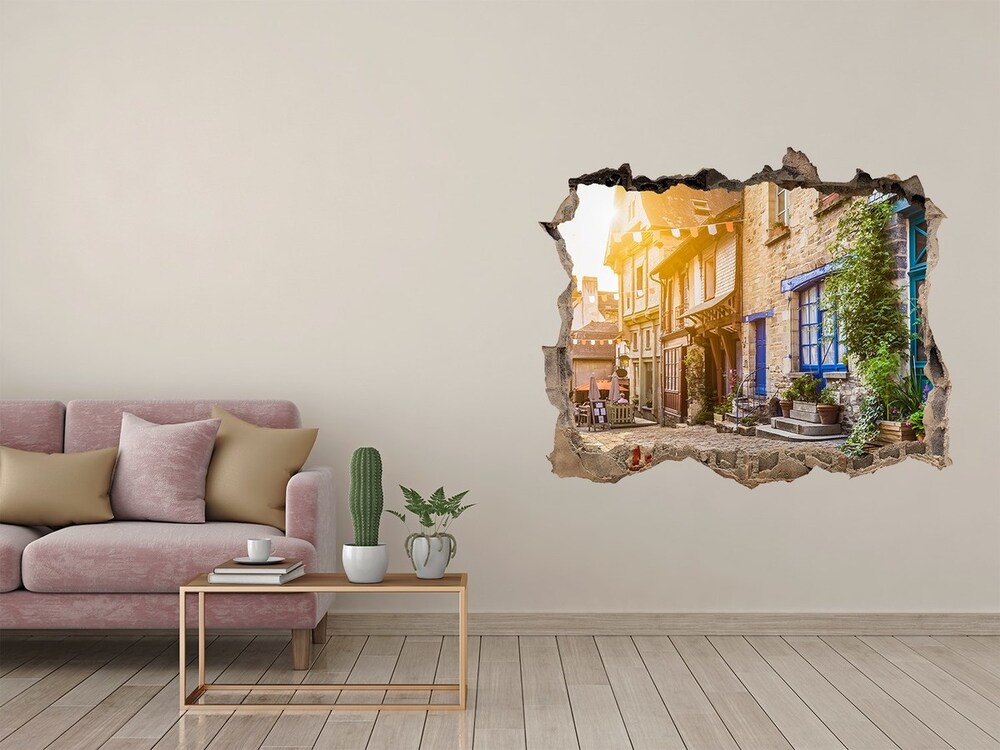 3D wall hole Charming street