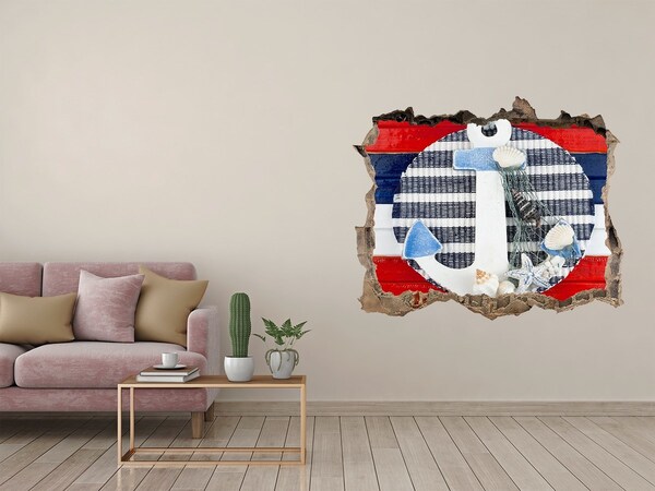 3D wall hole Sea adventure with shells