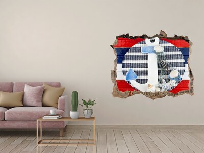 3D wall hole Sea adventure with shells