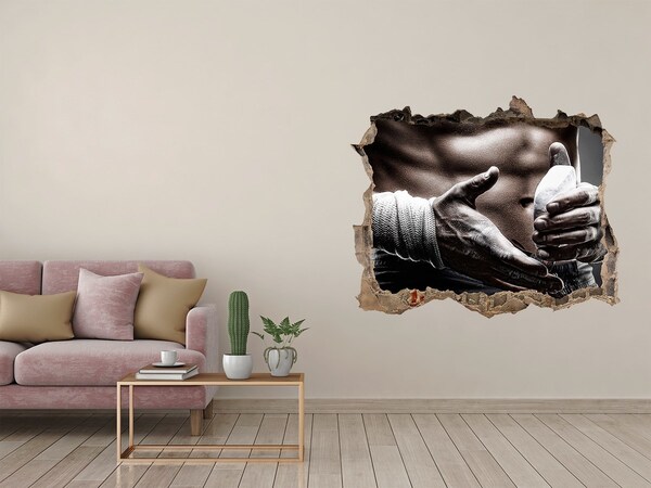 Hole wall sticker Muscle structure