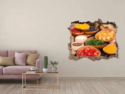 Hole wall sticker Spices and herbs