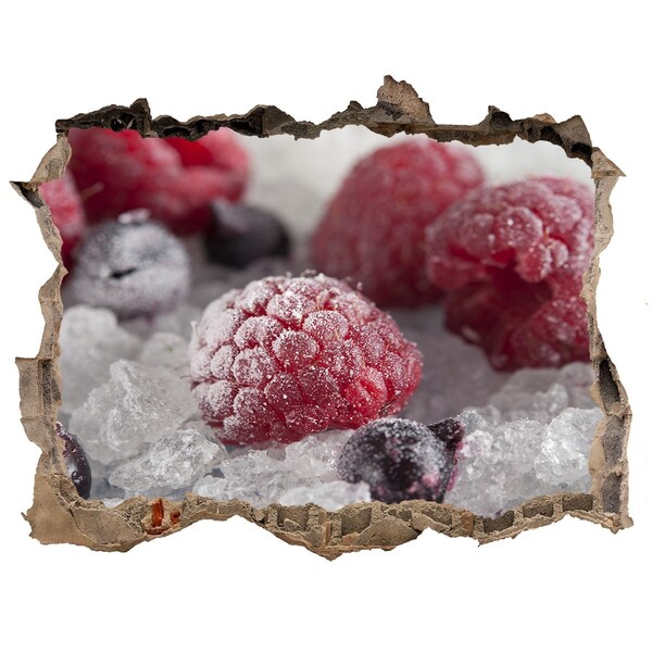 Hole wall sticker Frozen forest fruit