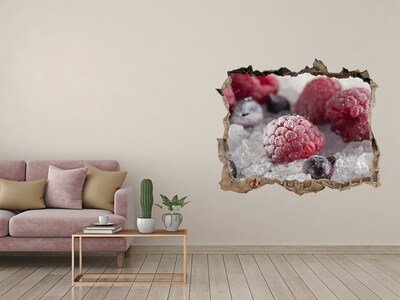 Hole wall sticker Frozen forest fruit