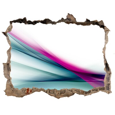 Hole in the wall decal Wave abstraction